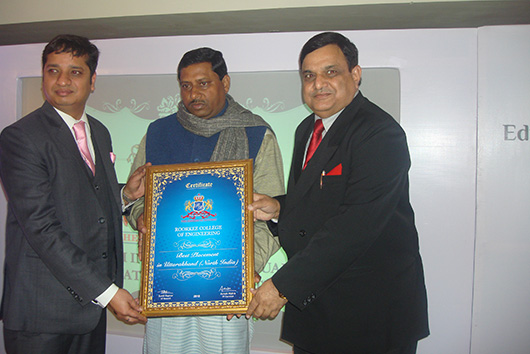 award Best placement in Uttarakhand